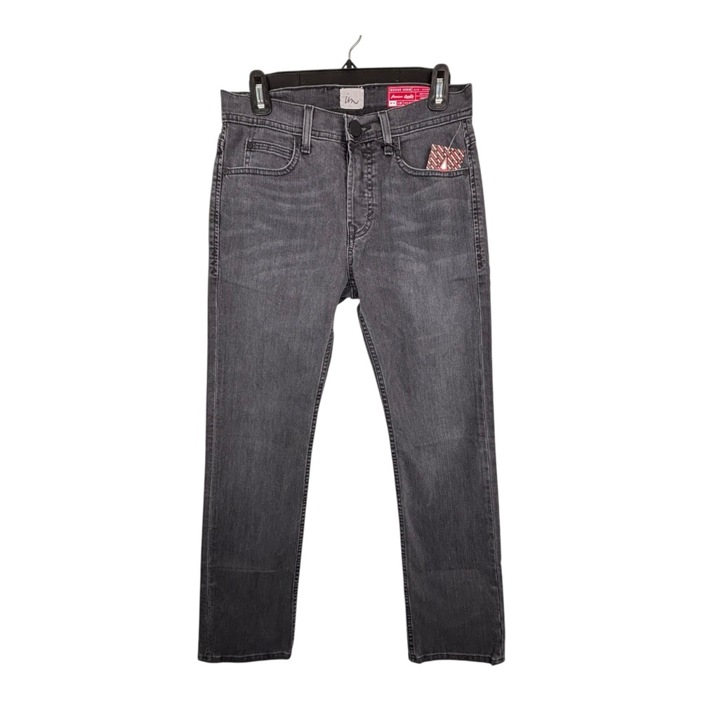 Imperial Motion Mercer Denim Jeans Mens 28x30 Gray Slim Straight Button Fly NWT